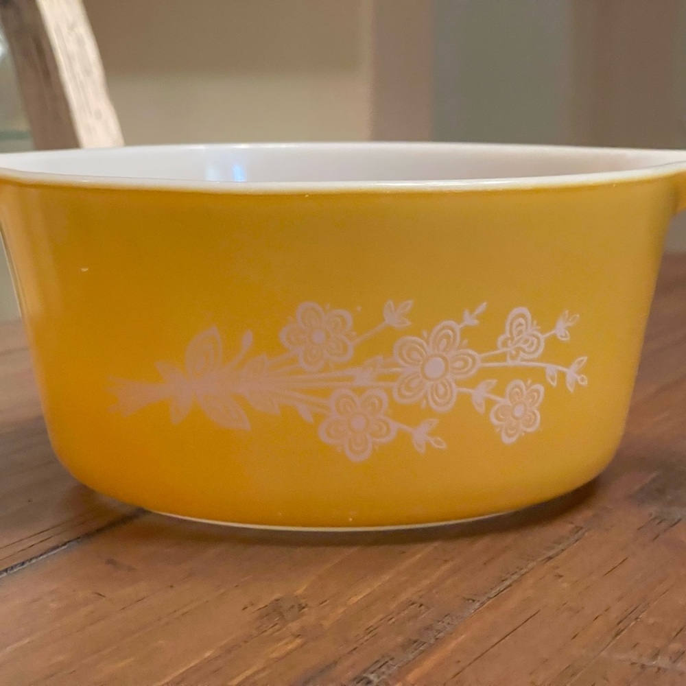 Pyrex- Butterfly Gold